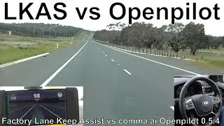 LKAS vs Openpilot on Freeway