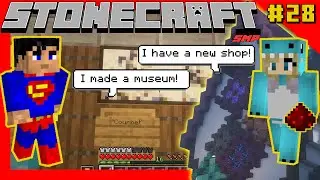 Slime block LAUNCHER 🚀 for Soup's Shop | Sunny's Block Museum 🤓 | Stonecraft SMP Minecraft 1.19.2