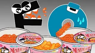 Convenience Store BLACK vs BLUE Food Alphabet Lore F vs O MUKBANG! | Alphabet lore ANIMATION | ASMR