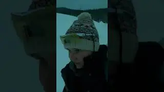 Первый опыт прокладывания тропы в снегу! 