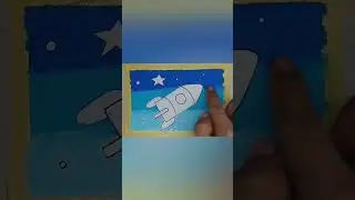 menggambar roket dengan mudah