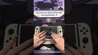 #asmr decorating my switch with @GeekShare 🥹💜 #asmrunboxing #asmrshorts #asmrsounds #ad #gifted