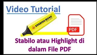 Cara Memberi Stabilo atau Highlight dalam File PDF tanpa instal aplikasi