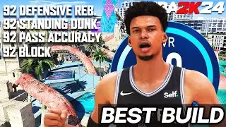 Best Center in NBA 2K24 - Most Versatile Five - Max Height 7'3 CRAZY Wembanyama build!