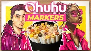 Painting and Reviewing Ohuhu 36 Skin Color Markers - Honest Thoughts with Real Art Examples