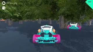 Unity 3D - Twin cars and a random Tree terrain - Test -1