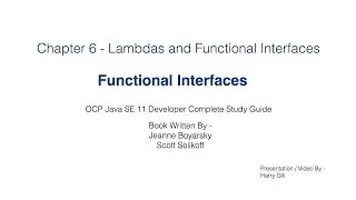 Lambda Part 02 - Functional Interfaces Predicate, Consumer, Supplier etc.  JavaCertification 1Z0-819