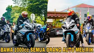 SUNMORI FIRST RIDE USING NEW MOTORCYCLE || YAMAHA R1 BECOMES THE CENTER OF ATTENTION