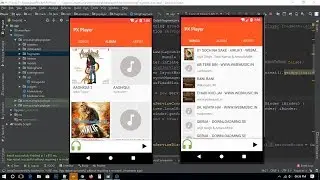 Android Audio Player like google music player || Tablayout setup | part 1