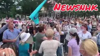 В Находке забастовщики против строительства НЗМУ выгнали журналиста с митинга