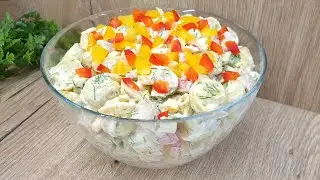 Toadstool salad with mushrooms 🍄 insanely delicious and quick to prepare 👌 guests love it 🎃