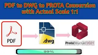 How to Convert PDF to DWG to PROTA with Actual Scale 1:1