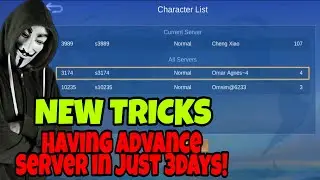 NEW TRICKS | HAVING ADVANCE SERVER IN JUST 3DAYS!