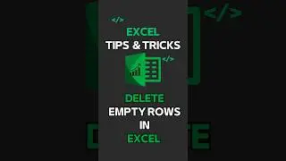 How to delete empty rows in excel | Excel Quick Tips : Delete Empty Rows in Seconds!