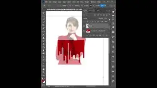 dripping portrait #photoshoptutorials #trendingadobe #shorts