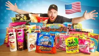 British Idiot Tries AMERICAN Snacks