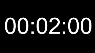 2 Dakika sayaç ve geri sayım tik tak sesi | 2 minute countdown timer |