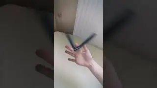 rev 0g index roll to rev index chap (slow motion) (balisong/butterfly knife tricks)