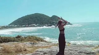Fusion Bellydance Improvisation at the beach