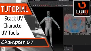 [PASO A PASO] RizomUV Curso GRATUITO, Stack UVs, Character UV Tools.07