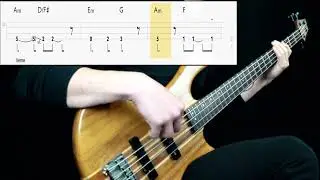 Radiohead - Karma Police (Bass Only) (Play Along Tabs In Video)
