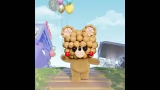 A super cute little bear from PartyWoo | PartyWoo Balloon Bear