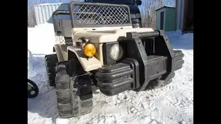 Купил старый джип под восстановление. Электромобиль.