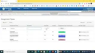 Adding Homework as an Assignment Type Set to Zero (0)