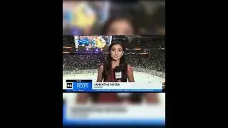 News Reporter Stiff Arms Golden Knights Fan