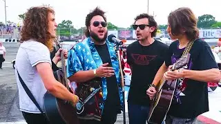 AMH Sings the National Anthem at Riverhead Raceway! | 2023
