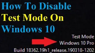 Cara Mudah Disable 'TEST MODE PADA WINDOWS 10'