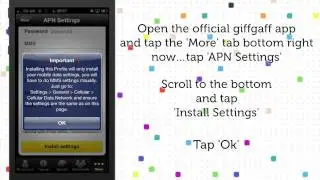 iPhone giffgaff APN Settings Updated    2013