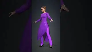 Character animation with physics cloth #shorts #fashion