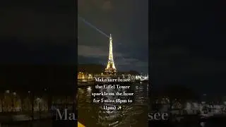 SPARKLE SPARKLE AT THE EIFFEL TOWER #Paris #parisbynight #eiffeltower #travelshorts #parisshorts