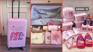 Its A Pink Day🎀 | Pink Travel Bag Organization | Pink Restocking And Refills✨