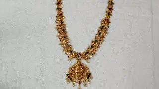 lakshmi and elephant design haram with weight