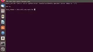 BASIC CALCULATOR || shell script || Ubuntu || Math || Linux || Fun || Command-line Arguments