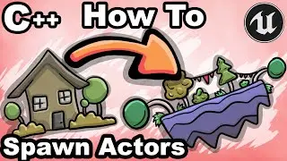 UE5 C++ 15 - How To Spawn Actors In Editor World with C++? - Unreal Engine Tutorial Editor CPP