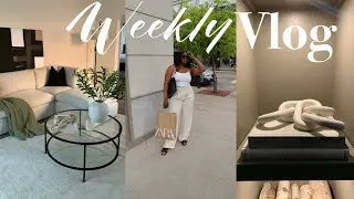 WEEKLY VLOG! DECORATE WITH ME | NEW FURNITURE | NEW SPRING HOME DECOR | NEW HOME SHOP WITH ME+more