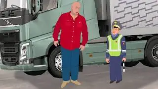 Внимание! На трассе МЕНТ - НЮХАЧ. Прикол. Мульт анекдот.