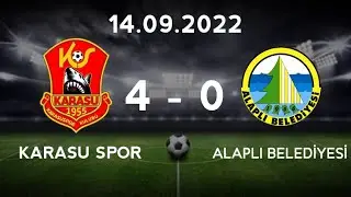 KARASU SPOR - ALAPLI Belediyespor : 4-0 Maç Özeti