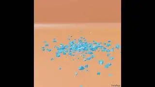 Cell Fracture Simulation in Blender