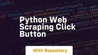 python web scraping click button