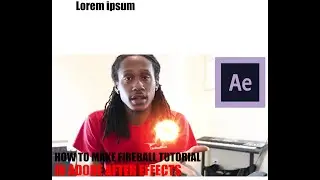 How to Make Easy Fireball Effect | Adobe After Effects Tutorial