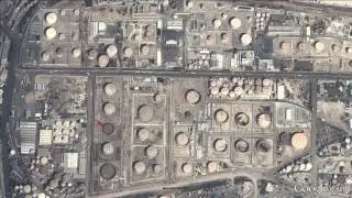 Oil Tanks at Bosicor Pakistan Ltd Refinery, Karachi, Pakistan