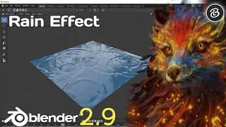 Blender 2.9_ Animated Rain effect in Blender | Rain in Blender 2.9