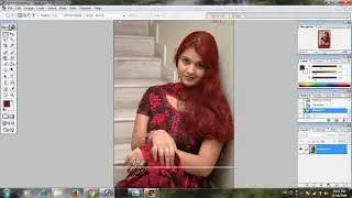 Hair color change adobe photosho 7 || बाल का रंग बदले फॉटोशॉप मे || हिन्दी
