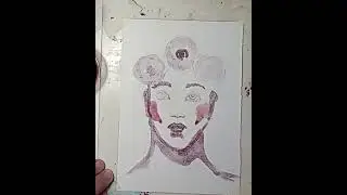 Рисуем девушку ВИНОМ