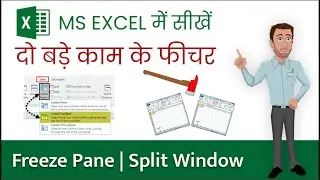 Freeze Panes and Split Window | How to Freeze Multiple Rows and Columns in Excel using Freeze Panes