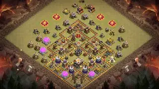 Th9 war base anti everything with replays 2018